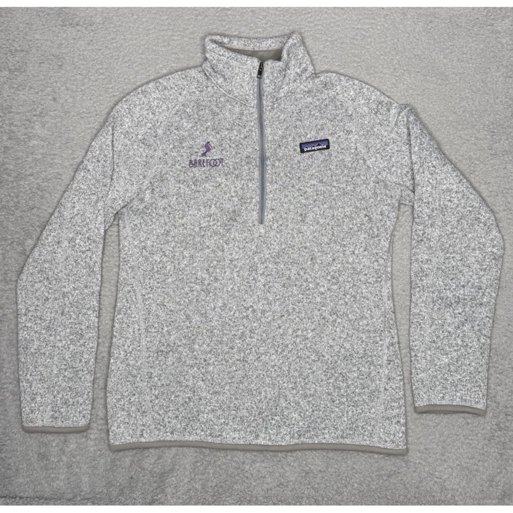 Patagonia Women's Medium Better Sweater 1/4 Quarter Zip‎ Gray Long Pullover